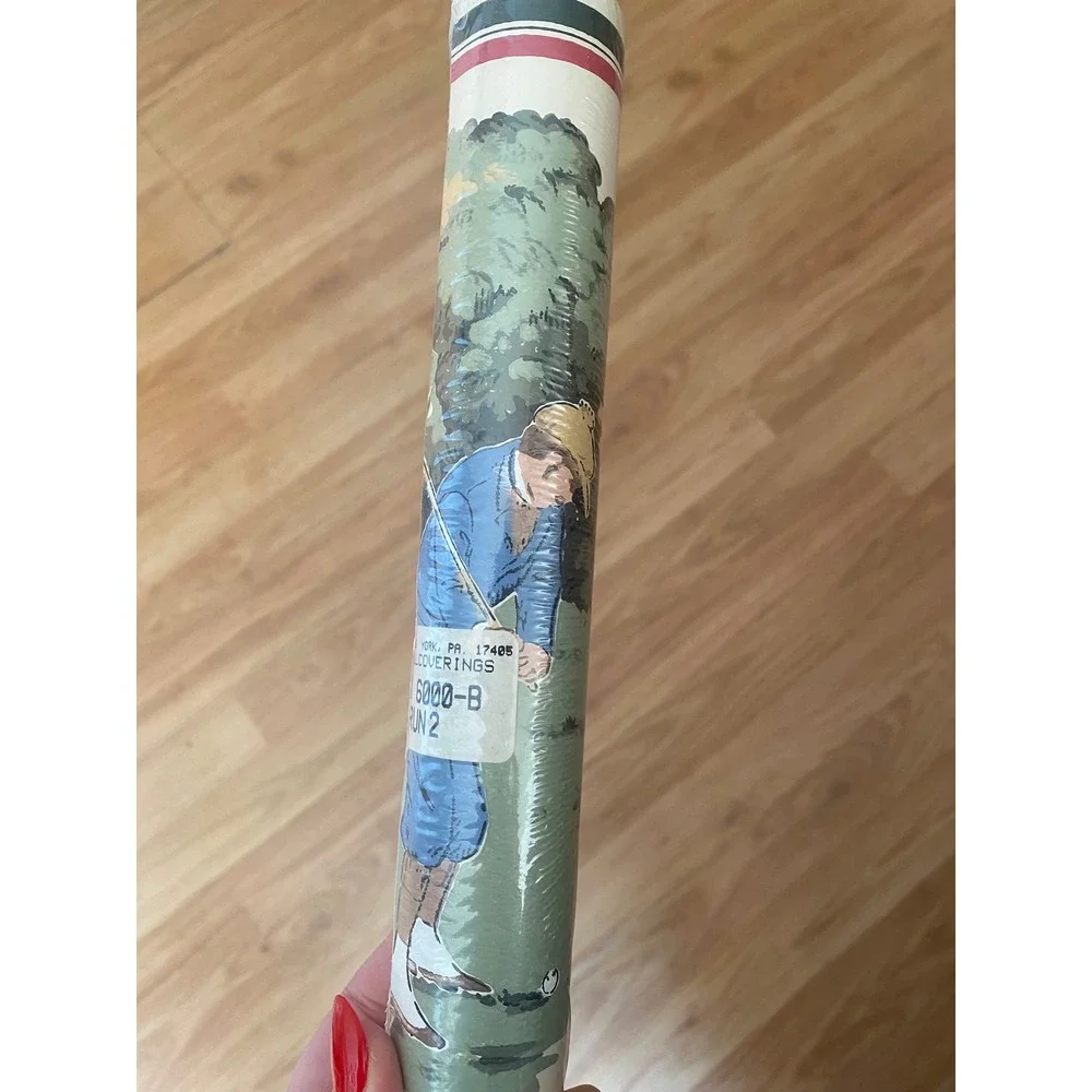 Vintage York Wallcoverings Golf Wallpaper‎ Border PN 6000-B Run 2 Two 5yd Rolls